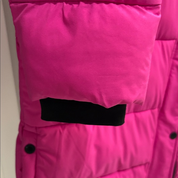 BCBGeneration Fuchsia Long Puffer Coat- EUC - Picture 3 of 6